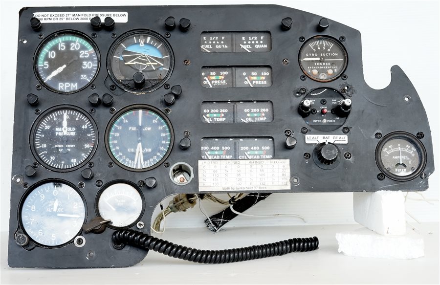 Avionics Piper PA23250 Aztec CoPilot Instrument Panel Aircraft