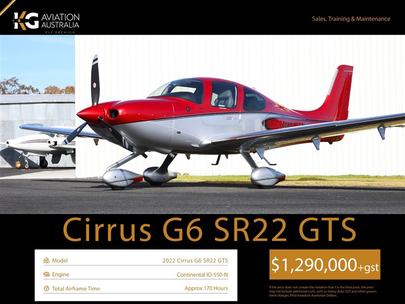 2022 Cirrus SR22 Aircraft