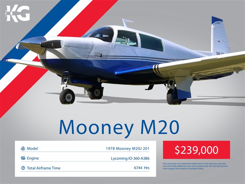 1978 Mooney M20J Aircraft