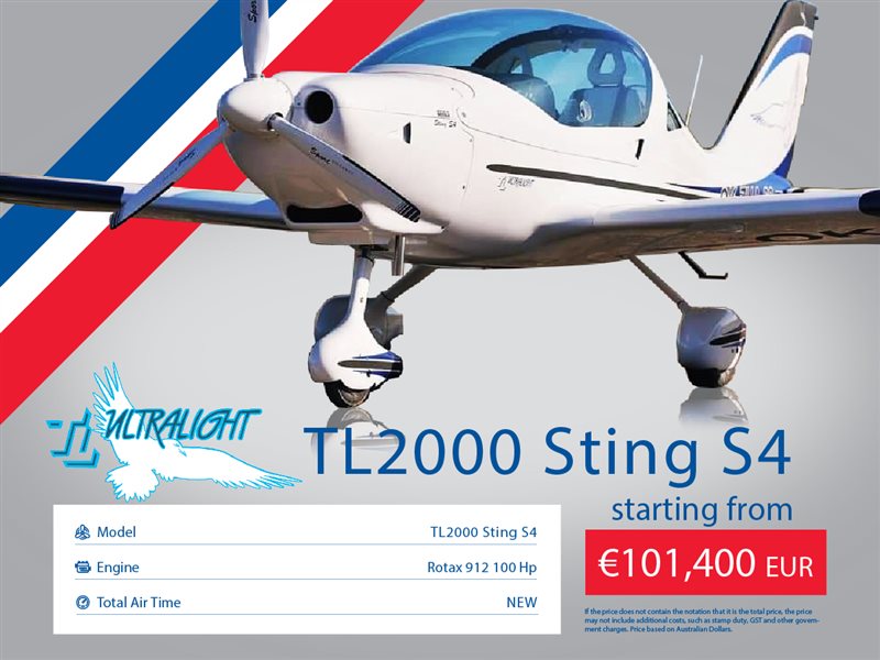2020 TL Ultralight Sting S4 Aircraft