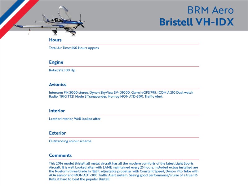 2014 BRM - Aero Bristell Aircraft