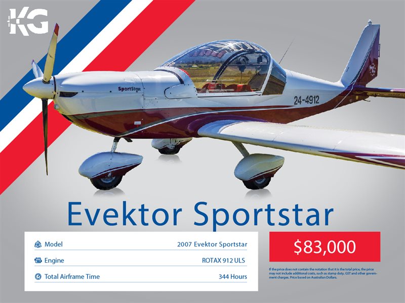 2007 Evektor Sportstar Aircraft