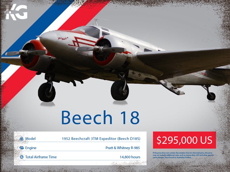 1952 Beechcraft 18 3TM Expeditor Beech D18S