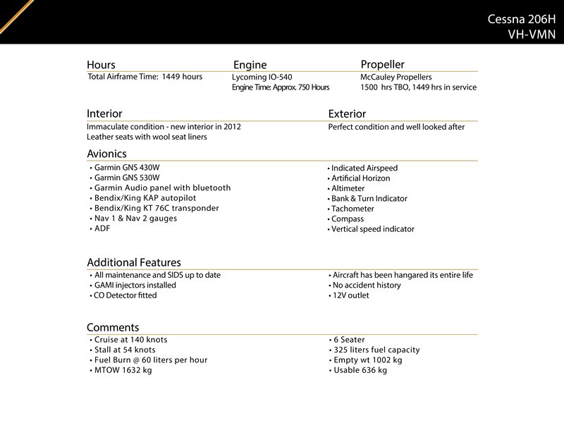 1999 Cessna 206 Stationair Aircraft