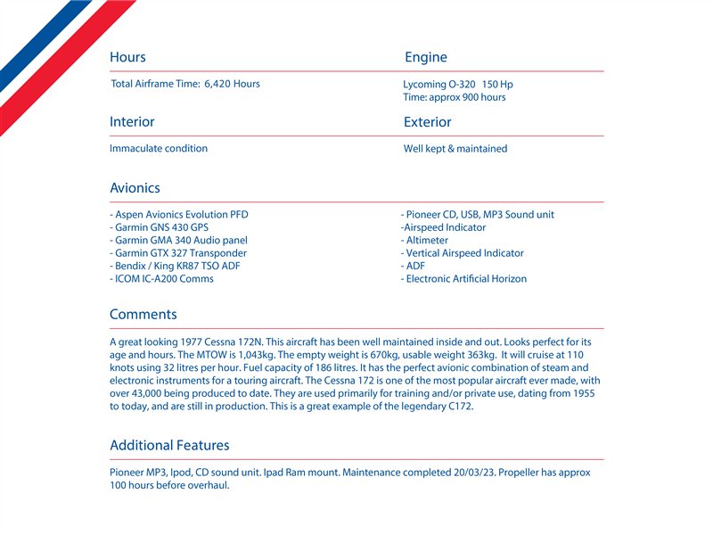 1977 Cessna 172N Aircraft