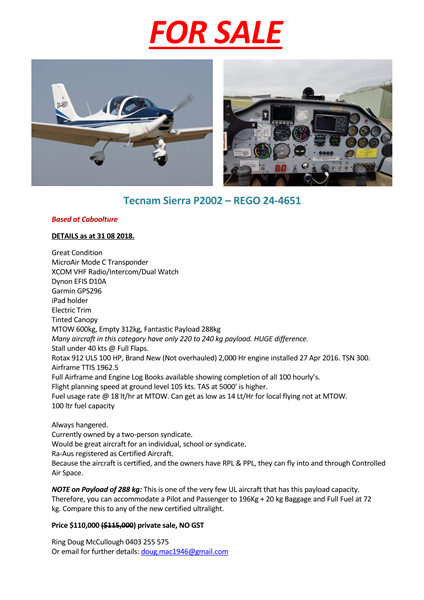 2005 Tecnam P2002 Sierra