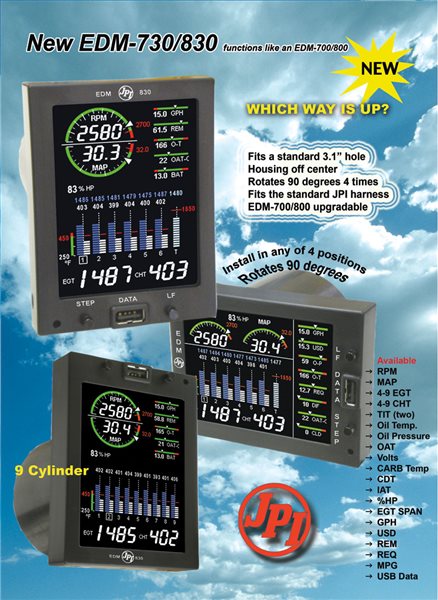 Avionics  - New JPI EDM830 Engine Analyser