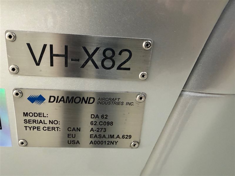 2025 Diamond DA62 - Demo Time Only