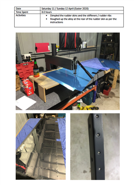 2020 Vans RV14 Empennage kit