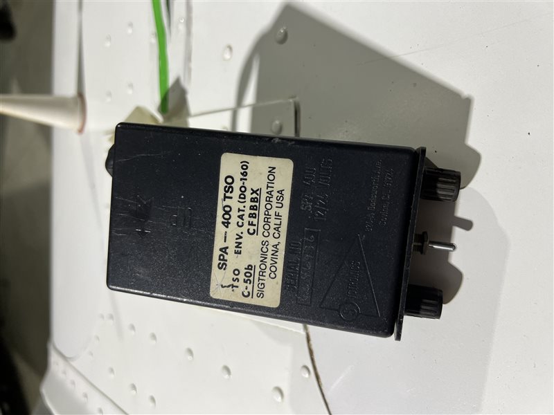 Avionics  - Sigtronics SPA-400 Intercom 4-place