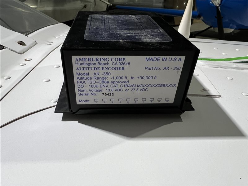 Avionics  - Ameri-King Altitude Encoder AK-350