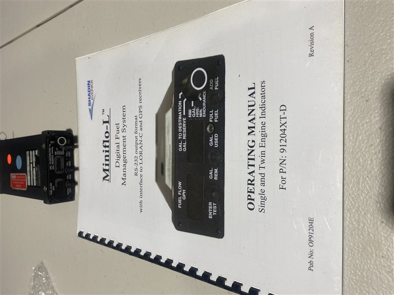 Avionics  - Shadin MiniFlow Fuel Computer