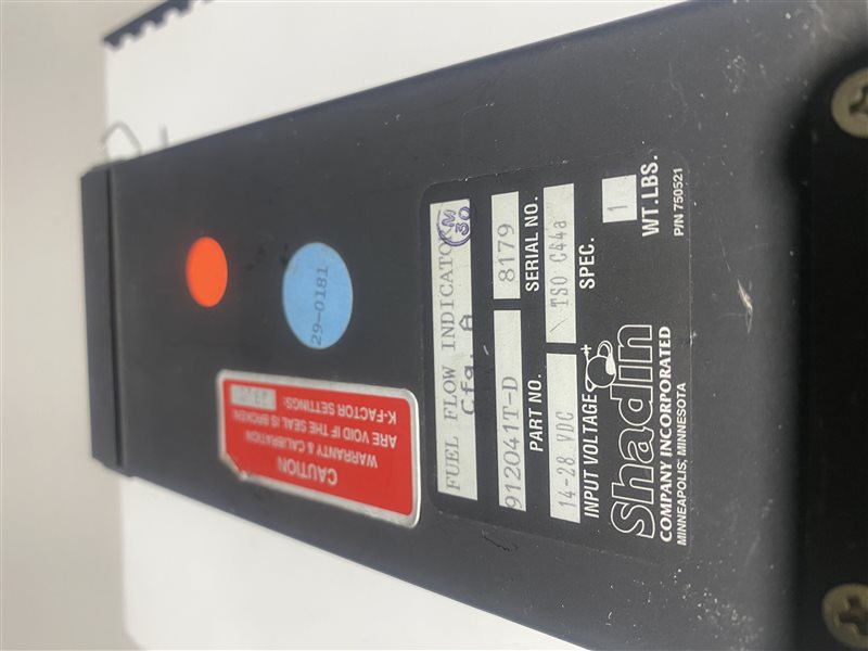 Avionics  - Shadin MiniFlow Fuel Computer