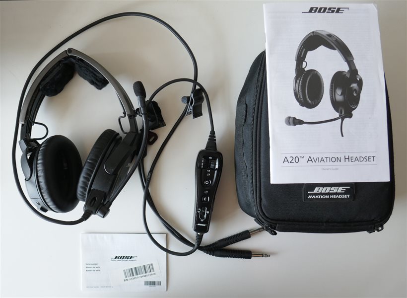Headsets - 2 x Bose A20 Headsets with Bluetooth and GA plugs