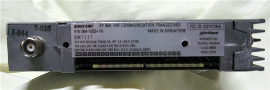 Avionics  - King KY96A