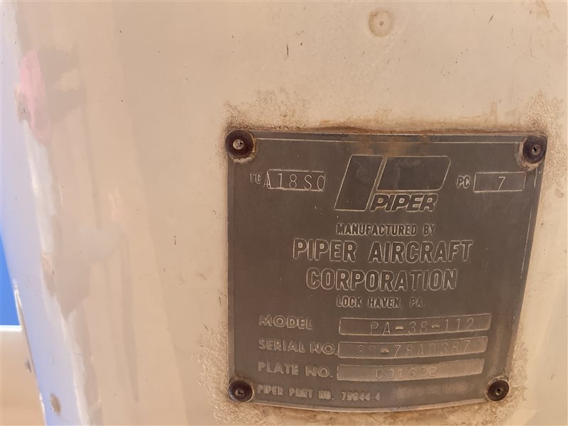 1978 Piper Tomahawk Aircraft
