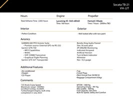 2002 Socata TB-21 Aircraft