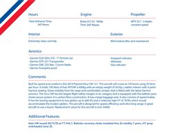 2019 Pipistrel Virus Aircraft