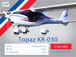 2016 Ekolot Topaz Aircraft