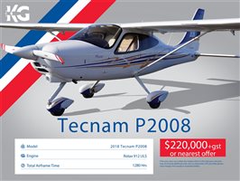 2018 Tecnam P2008 Aircraft