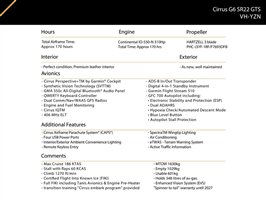 2022 Cirrus SR22 Aircraft