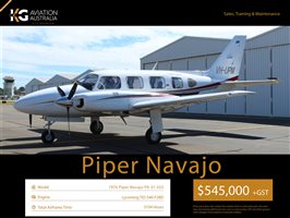1976 Piper Navajo Aircraft