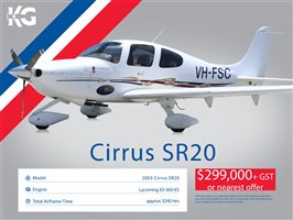 2003 Cirrus SR20 Aircraft