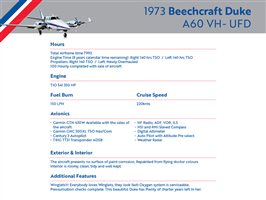 1973 Beechcraft Duke 60 Duke A60