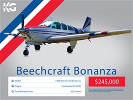 1968 Beechcraft Bonanza 33 Aircraft