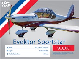 2007 Evektor Sportstar Aircraft
