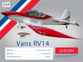 2017 Vans RV14 Aircraft
