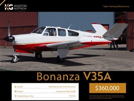 1966 Beechcraft Bonanza B35 Aircraft