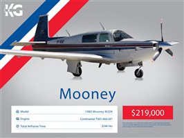 1980 Mooney M20 K Aircraft