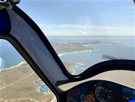 Flying over Rottnest Island