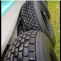 Wheels and Fairings - Dunlap tyres 15x10x32