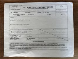 Release Certificate