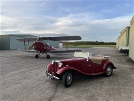 1939 De Havilland DH82A Tiger Moth and MG Td 1951 together