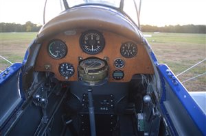 1942 De Havilland Tiger Moth Aircraft - Rear Cockpit